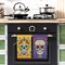 Day of The Dead Dish Towels for Kitchen Dia De Los Muertos Kitchen Towels Mexican Sugar Skull Marigolds Floral Decor Day of The Dead Decorations for Home Party